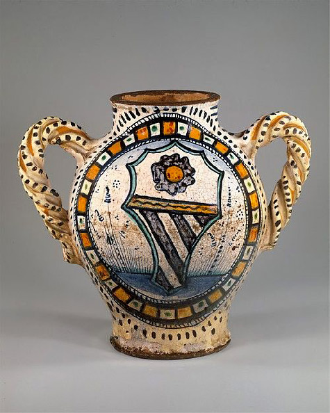 Armorial jug-(vaso),-Tuscany-(Italy),-probably-ca-1480