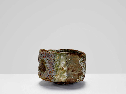 Ewen Henderson teabowl-Mixed laminated clays,-9 x 12cm