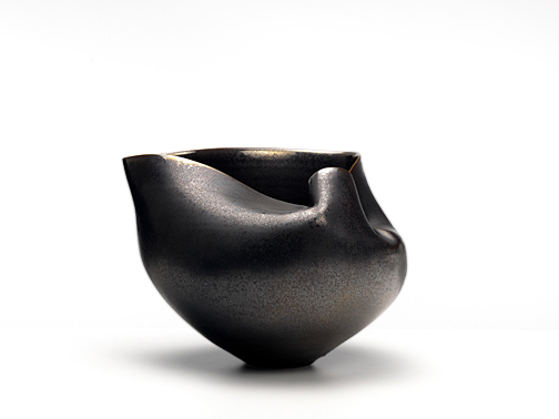Sara- Flynn black folded bowl