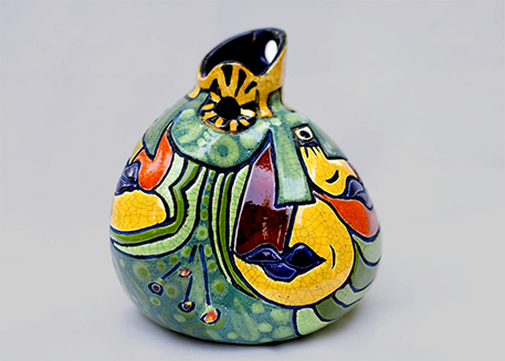 Kaleidoscope-Nora Pineda - abstract pottery vessel