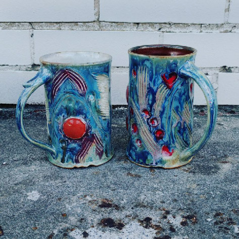 MichaelLaRoche pair of mugs