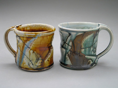 Pair of abstract Mugs Josh DeWees