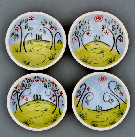 Sharon Laslett spring series dipping bowls