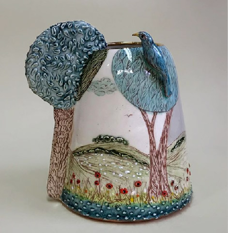 Stacey Manser-Knight--landscape vase
