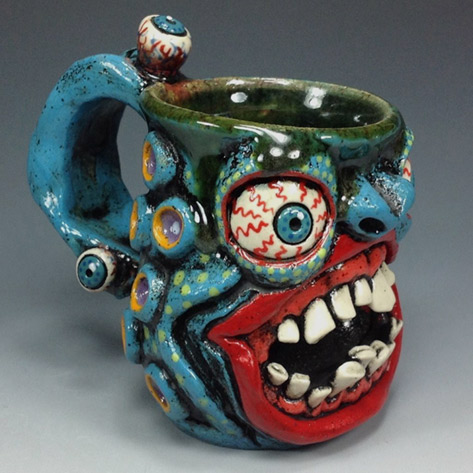 weslow-monster-alien-espresso-mug-original-art-jug-artist-tiki-freak-folk