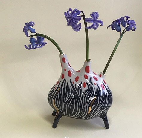 Footed vase--Stacey-Manser-Knight