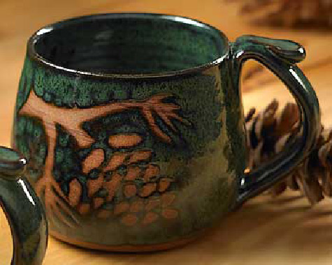 handmade-green-pinecone-mug-WildWings