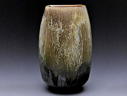 John Dermer Salt glazed porcelain vase