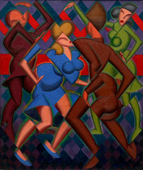 Jitterbugs-Weaver Hawkins-1945 cubist dancers