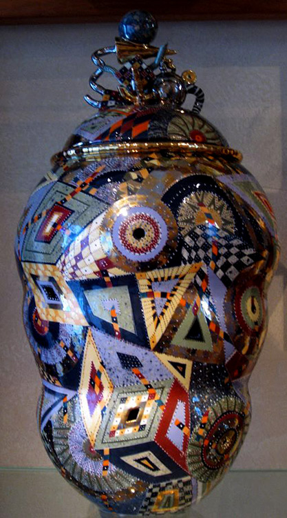 Large Lidded Jar by Ralph Bacerra