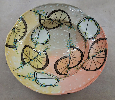 Lauren Kearns porcelain plate