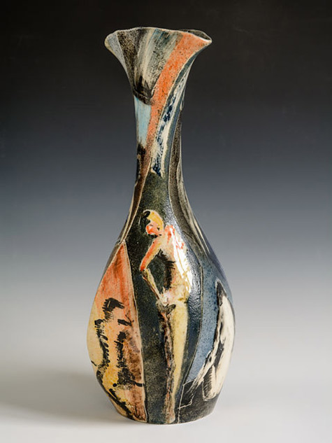 Paul Jackson--Paul Jackson---Large Twisted Life Vase-Penwith-Gallery