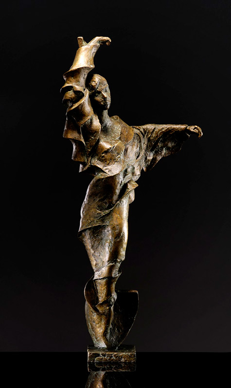 Peter Mandl--Gryningen bronze sculpture
