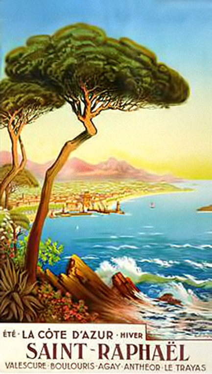 Saint-Raphael travel poster