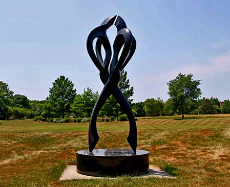 Outdoor Tango-sculpture by-Larry-Young