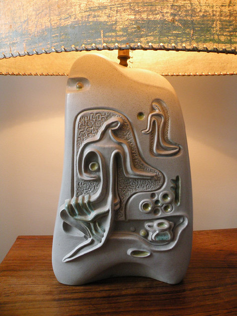 mid centuryabstract -sculptural lamp
