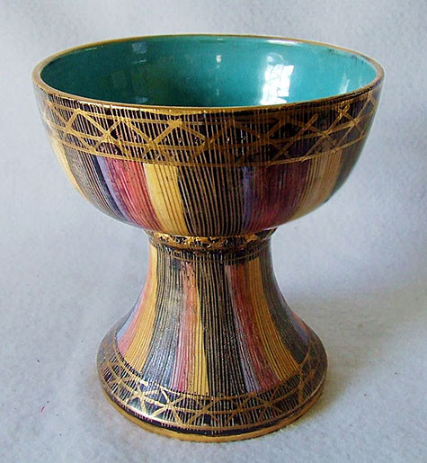 Bitossi Seta Ceramic Compote/ Chalice-vessel