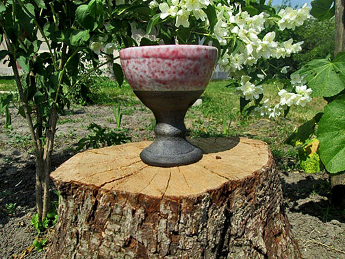 Ceramic chalice Pustovit