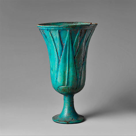 Chalice with paprys motif - Egyptian---ca.-1295–1185 B.C