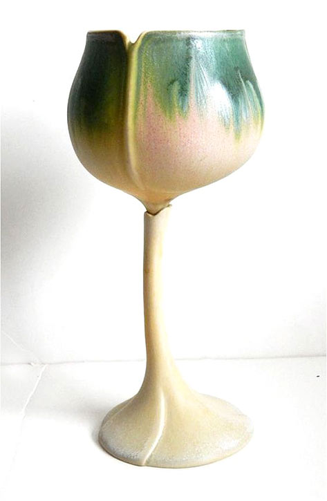 Goblet in sage-Newman Ceramic Works