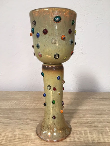 Murano jewel encrusted goblet