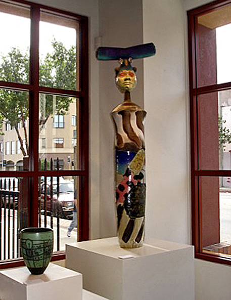 Patrick Crabb_raku sculpture figure-AMOCA.