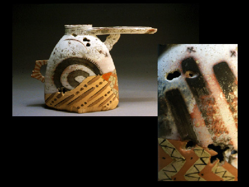 Slab construct shard teapot--Patrick Crabb