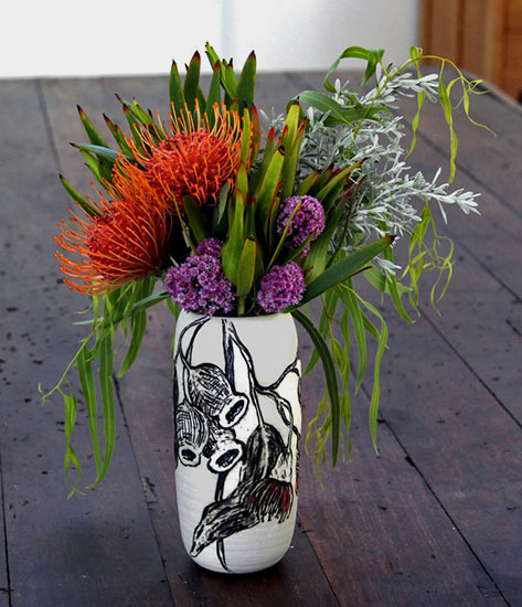 Danica Wichtermann-ceramics vase-bouquet