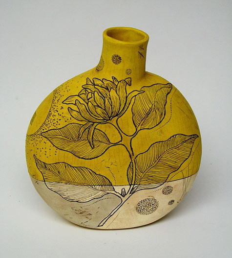 Diana Fayt botanical bottle vase