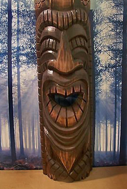 Wood Kahuna Tiki mask