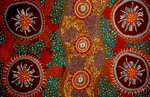 Dianne-Robinson--Putipula indigenous dot painting