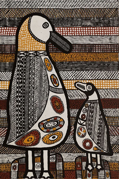 jilamarini-tirrintirri-burdekin-ducks-Janice Murray--three-colour-sugar-life-and-aquatint-90-x-60cm-edition-of-30_rebecca-hossack-art-gallery