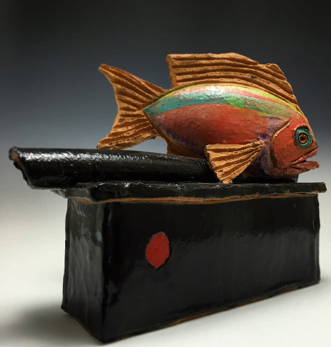KeyWest Pottery fish sculpture