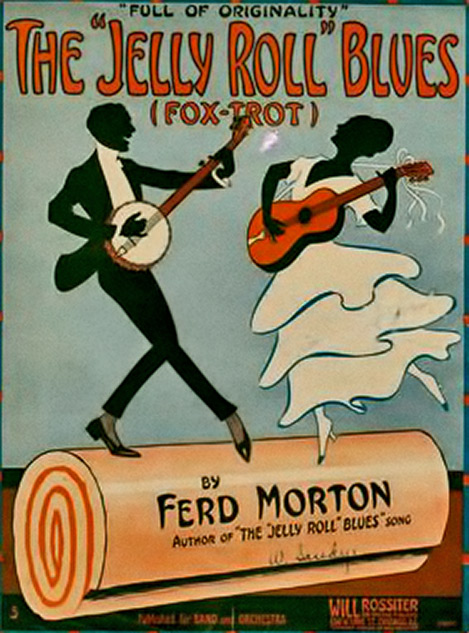 Sheet-Music--1915,The-'Jelly-Roll'-Blues,-composed-by-Fred-'Jelly-Roll'-Morton