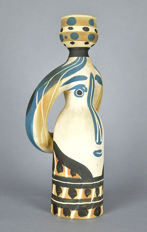 Pablo Picasso-ceramic vase woman lampe-1958