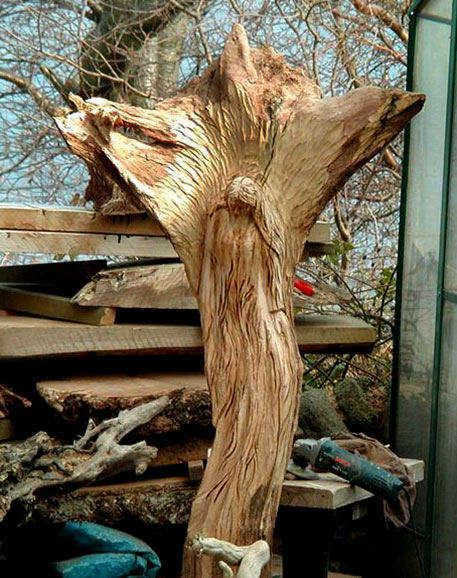 Tree carved Angel-Marvin Elliott-2006