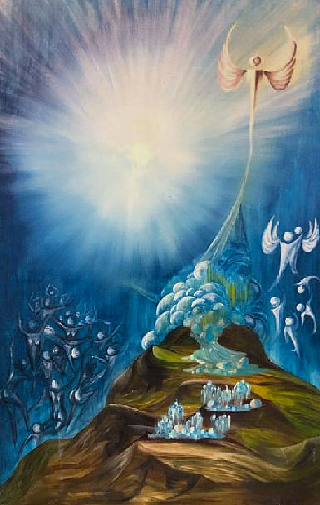 Birth of the Angels-Lacroix-oil