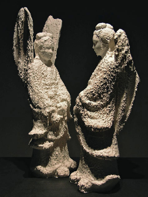 Juan Santiago ceramic angel figures-2011