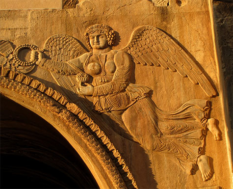 Archway angel - Kermanshah city,-Taq e Bostanf-Persia