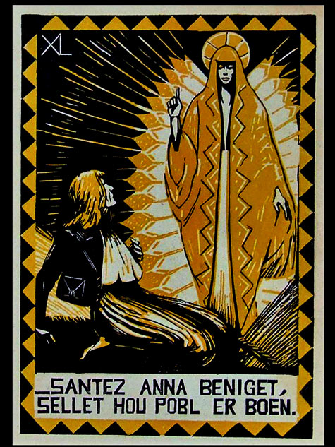 Saint Anne De Langlais-1928-Wood Engraving