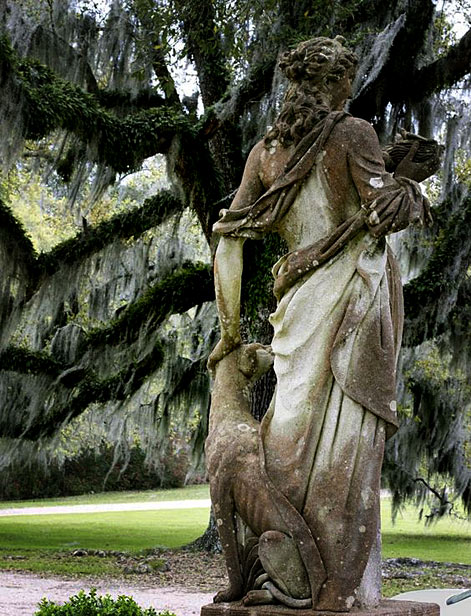 Afton Villa garden statue