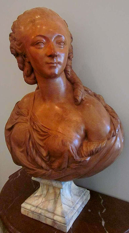 French Terracotta Bust of Madame du Barry
