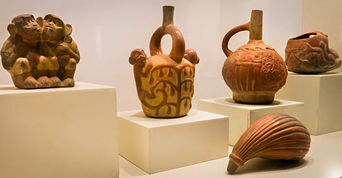 Terracotta vessels - Museo-Larco-Peru