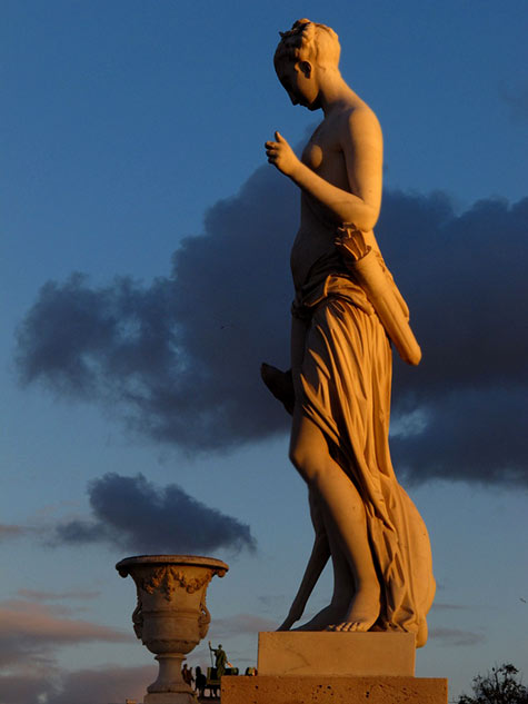 Diana, by Louis Auguste Leveque, Tuileries garden, Paris