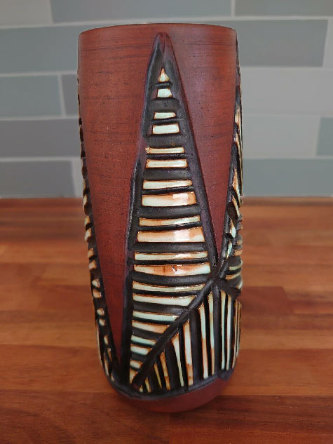 Poole Mid Century abstract vase