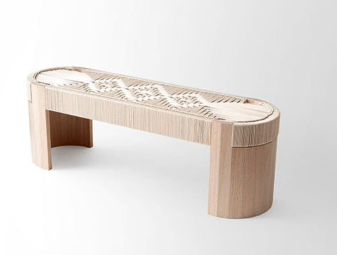 Euclid Bench--Peg Woodworking --  Kate Casey