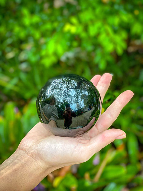 Black Obsidian grounding sphere