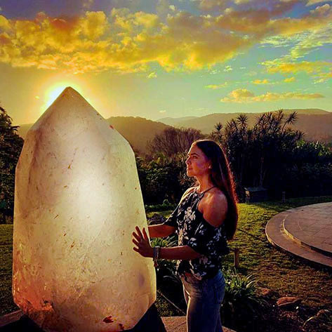 The Earthkeeper... This incredibly rare one-tonne Clear Quartz crystal was found in Brazil in 2006@jayne.elizabeth.lightlife