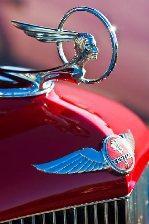 1933-Art Deco Pontiac Indian hood ornament