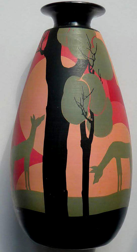 VALLAURIS Louis GIRAUD grand vase ART DECO